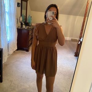 LF Gold Mini Dress